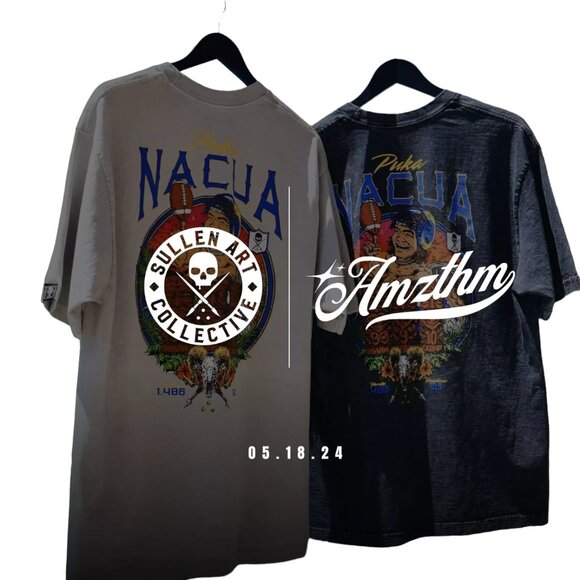Sullen Men's T-shirt Oversize Wide Fit Puka NACUA Heavyweight Premium Quality - Picture 7 of 8